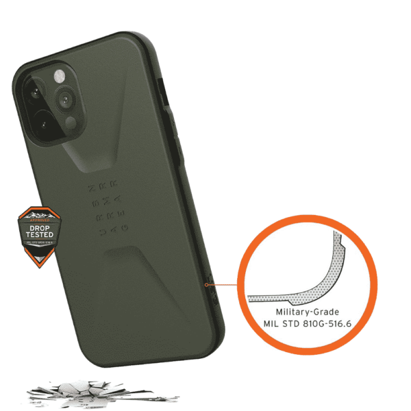 Protector UAG CIVILIAN iPhone 12 Pro / Normal Verde