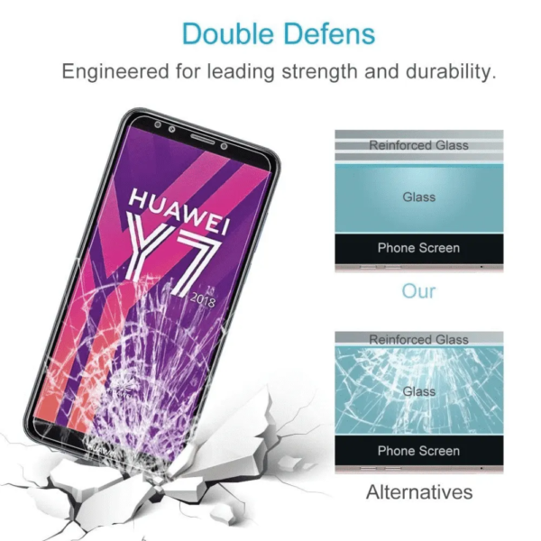 Huawei Y7 2018 vidrio templado