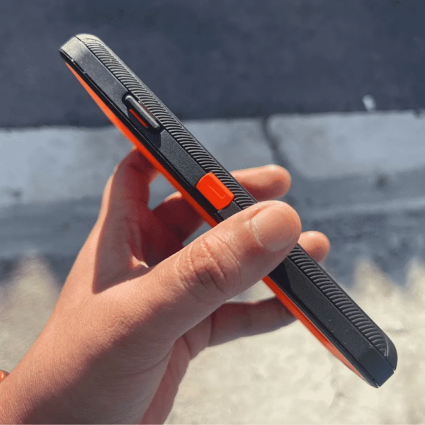 Protector Funda tipo Otterbox IPhone XS Max Negro/naranja