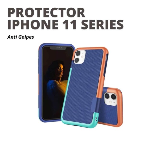 Iphone 11 protector Retro Azul