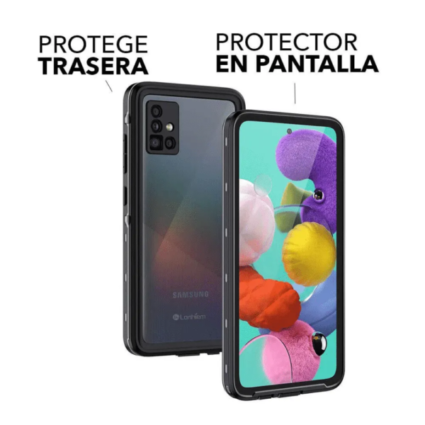 Samsung Galaxy A51 Protector 360 negro