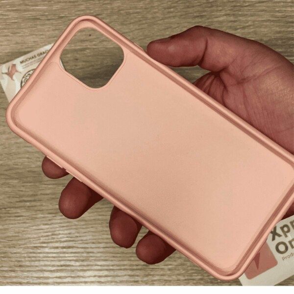 Iphone 11 Pro Max Protector Silicon -Rosado
