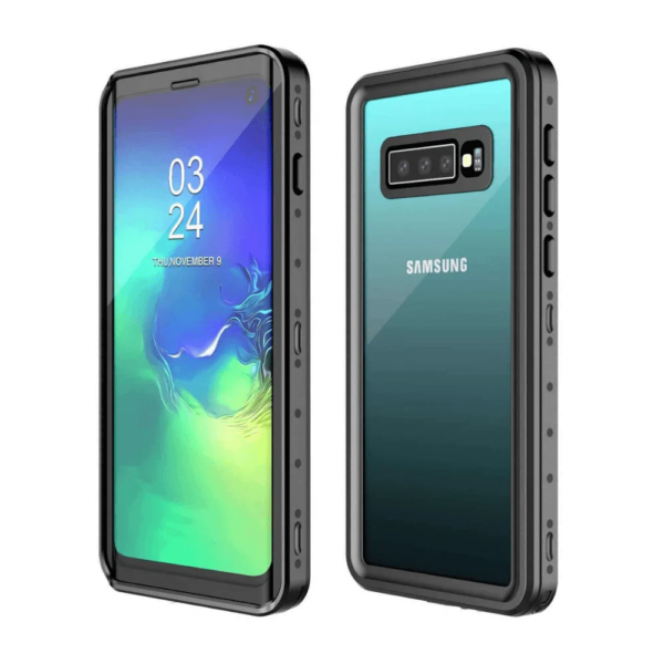Samsung Galaxy S10 Plus Protector 360 Franja Blanca