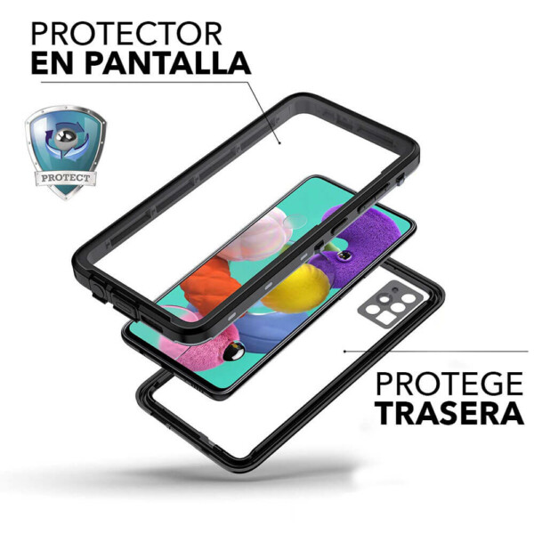 Samsung Galaxy A72 Protector 360 negro