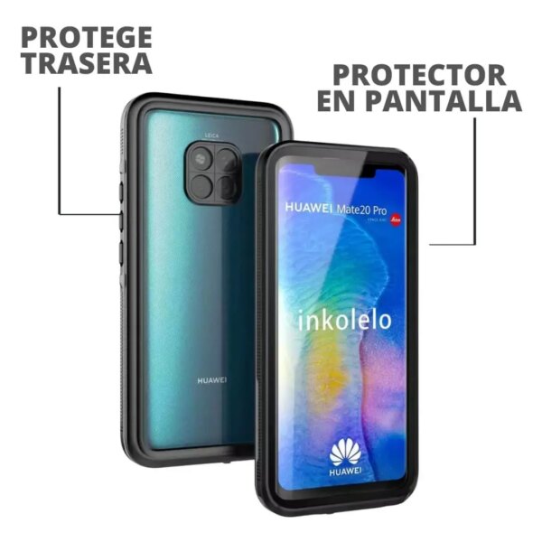 Huawei Mate 20 Pro Protector 360 negro