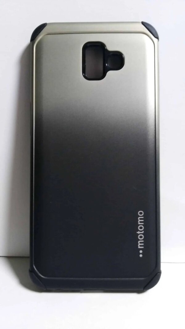 Protector Funda Samsung Galaxy J6 Prime Bronce/negro Motomo
