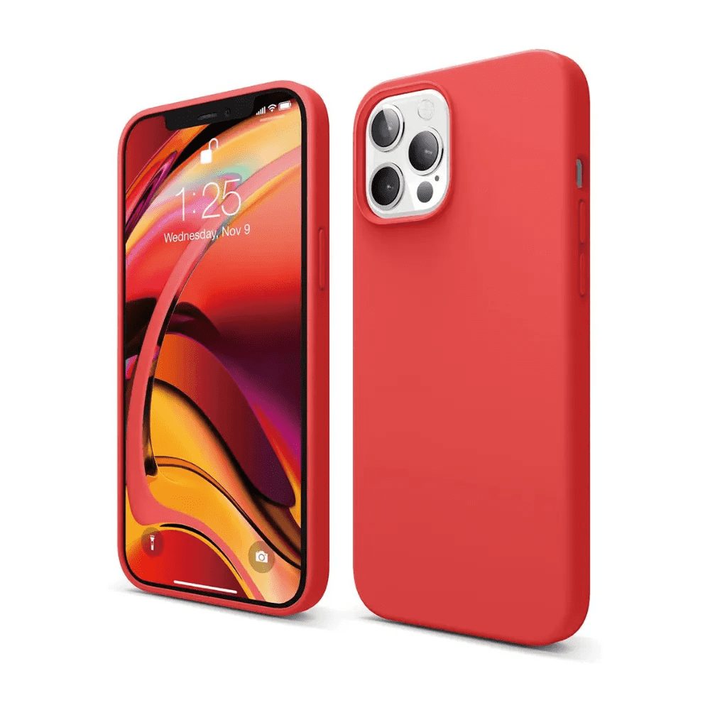 Iphone 12 Pro Max Protector Silicon -Rojo - Xpress Online El Salvador