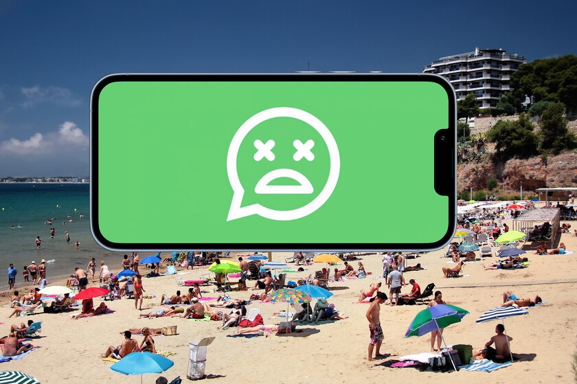 Estoy de vacaciones en la playa y no puedo enviar ni un WhatsApp aunque tengo cobertura en el móvil: así lo he solucionado